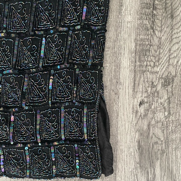 Vintage Dominique Sequin Shirt and Skirt Set - Picture 10 of 12